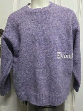 Elwood Womens Sweater Organic Purple Size Medium NWT